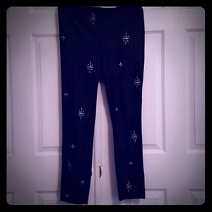Free People Faux Suede Leggings w/ gromets